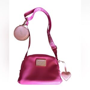 Super Soft Juicy Couture Puffed Up Crossbody Pink Coin Purse